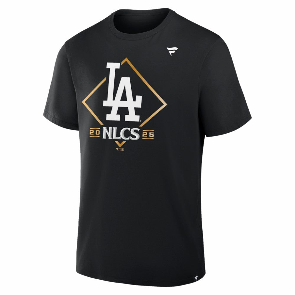 Los Angeles Dodgers Fanatics 2025 National League Division Series Champions Locker Room T-Shirt - Black T-shirts