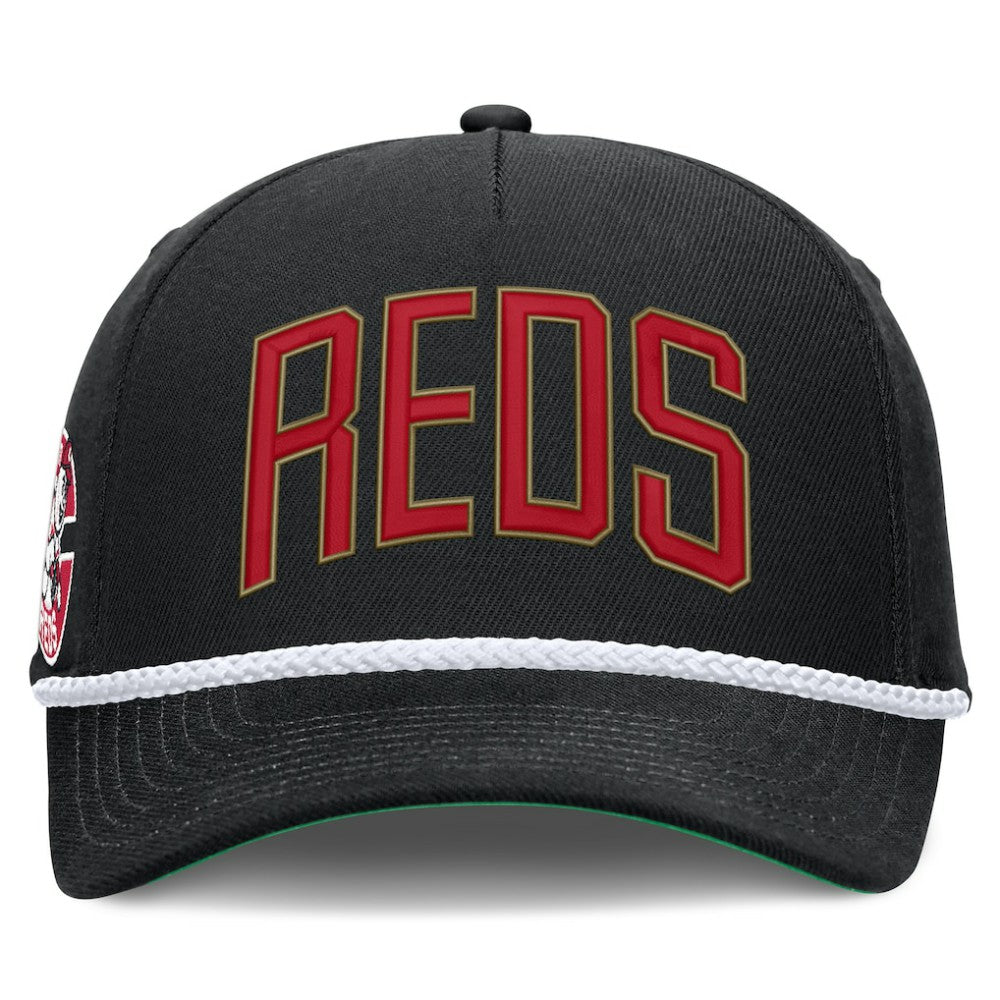 Cincinnati Reds Nike Cooperstown Collection Rise Adjustable Hat - Black Hats