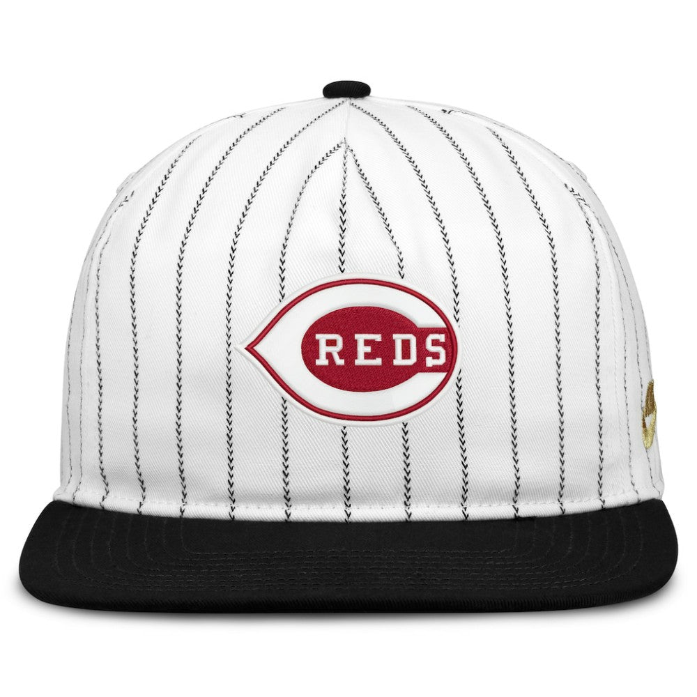 Cincinnati Reds Nike Cooperstown Collection Pro Adjustable Hat - White/Black Hats