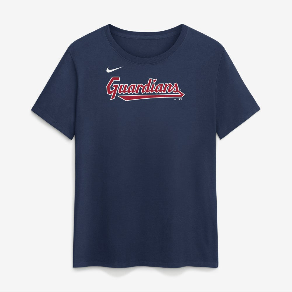 Cleveland Guardians Nike Women's Wordmark T-Shirt - Navy T-shirts