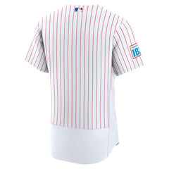 Philadelphia Phillies Nike Home Sponsor Patch Authentic Jersey - White Jerseys