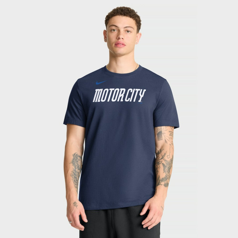 Detroit Tigers Nike City Connect Large Logo T-Shirt - Navy T-shirts