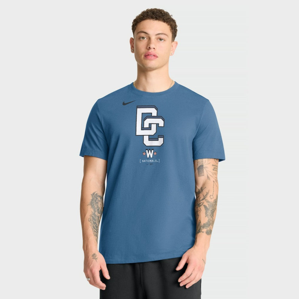 Washington Nationals Nike City Connect Large Logo T-Shirt - Navy T-shirts