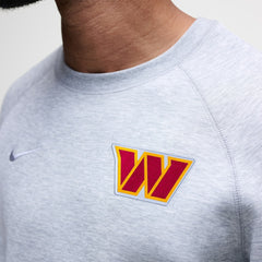 Washington Commanders Tech Fleece Raglan Sweatshirt - Heather Gray Sweatshirts