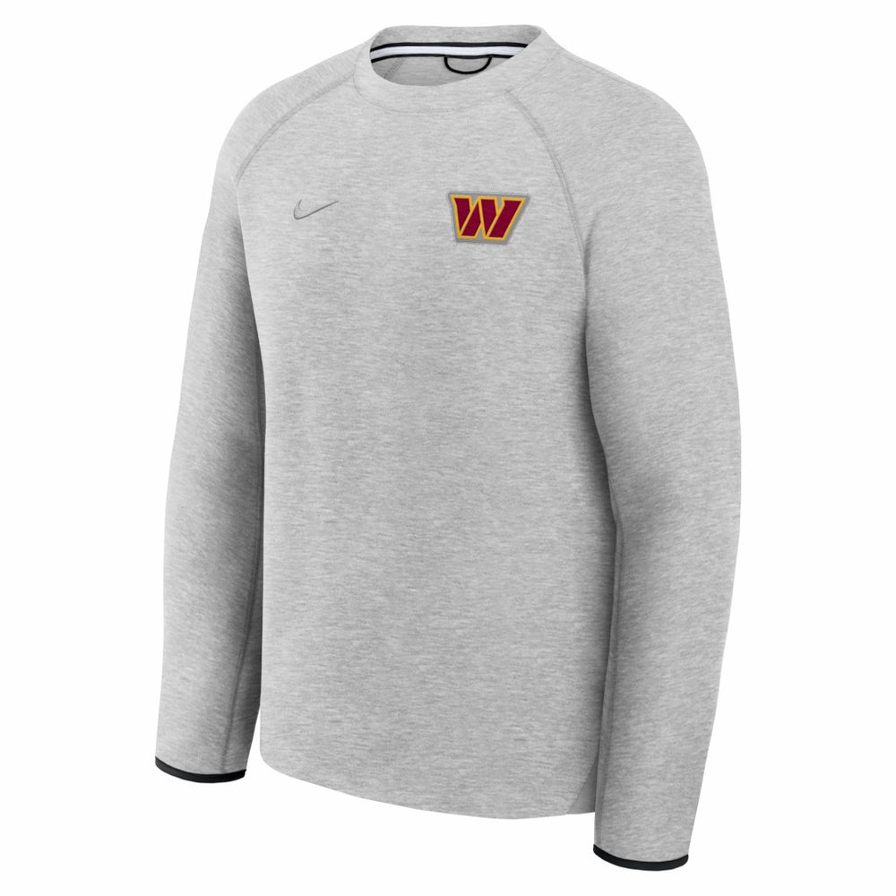 Washington Commanders Tech Fleece Raglan Sweatshirt - Heather Gray Sweatshirts