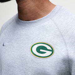 Green Bay Packers Tech Fleece Raglan Sweatshirt - Heather Gray Sweatshirts