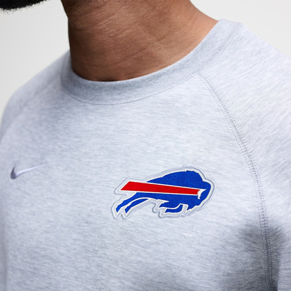 Buffalo Bills Tech Fleece Raglan Sweatshirt - Heather Gray Sweatshirts