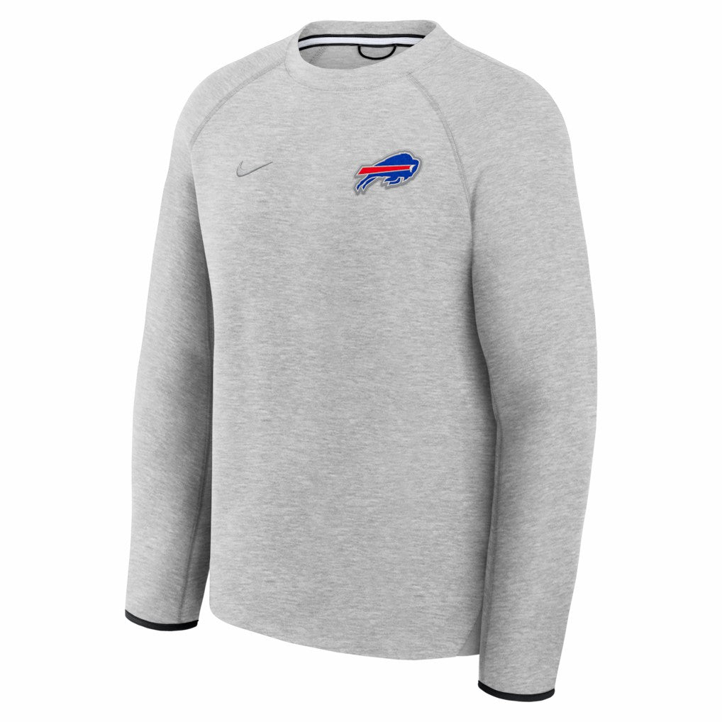 Buffalo Bills Tech Fleece Raglan Sweatshirt - Heather Gray Sweatshirts