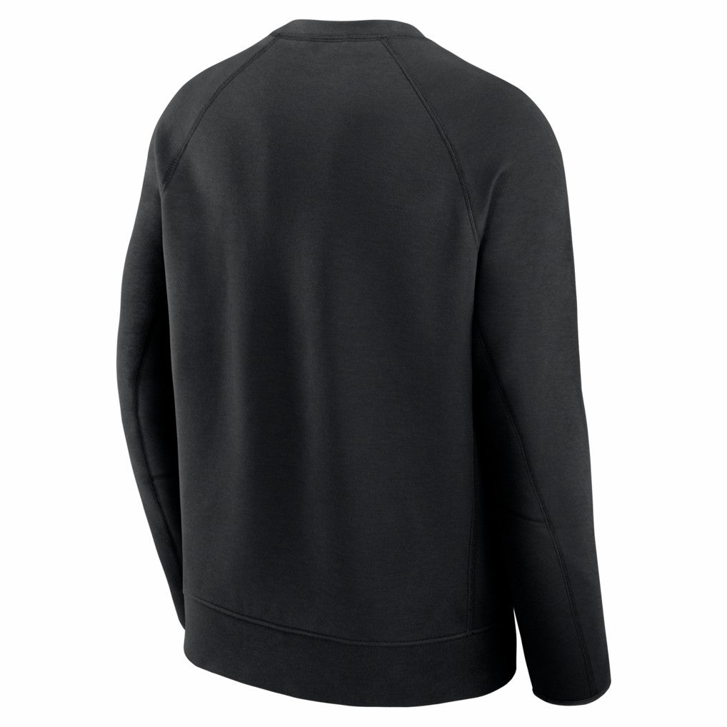 San Francisco 49ers Tech Fleece Raglan Sweatshirt - Black Sweatshirts