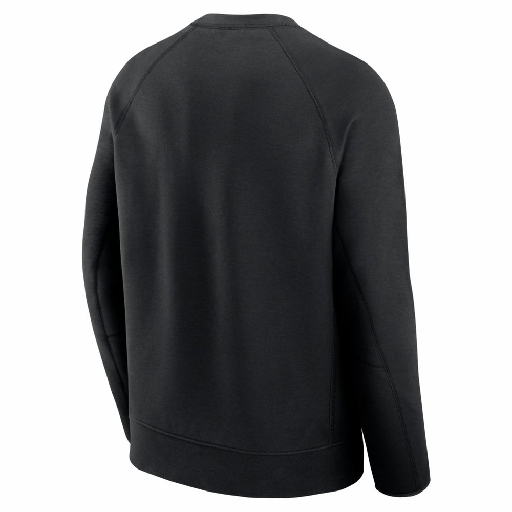 San Francisco 49ers Tech Fleece Raglan Sweatshirt - Black Sweatshirts
