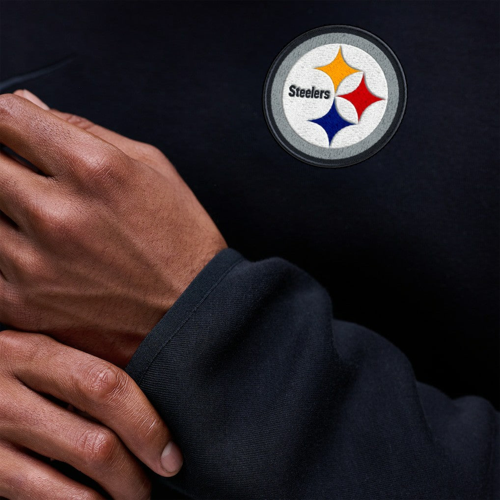 Pittsburgh Steelers Tech Fleece Raglan Sweatshirt - Black Sweatshirts