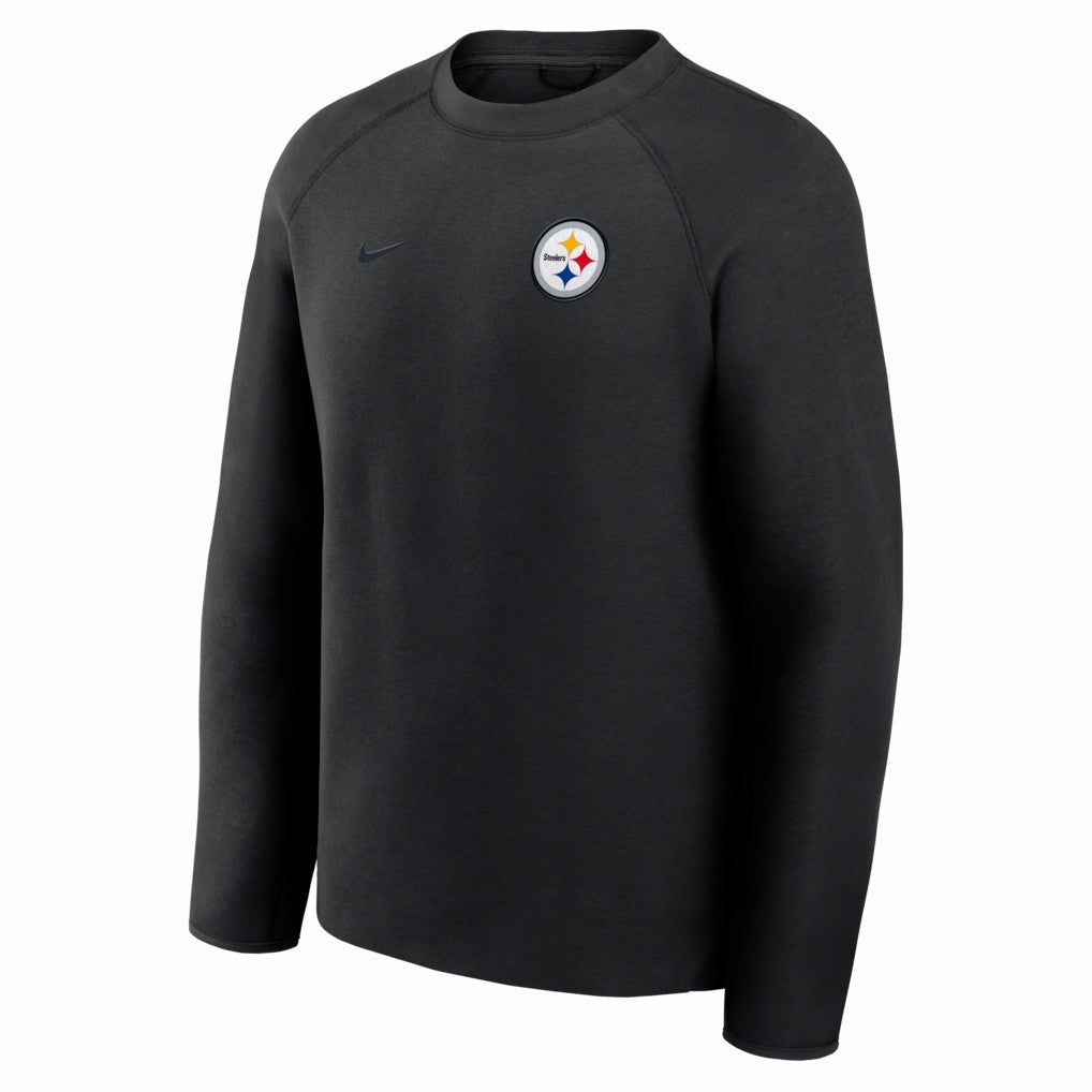 Pittsburgh Steelers Tech Fleece Raglan Sweatshirt - Black Sweatshirts