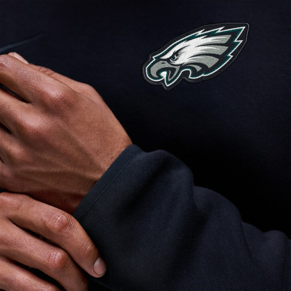 Philadelphia Eagles Tech Fleece Raglan Sweatshirt - Black Sweatshirts
