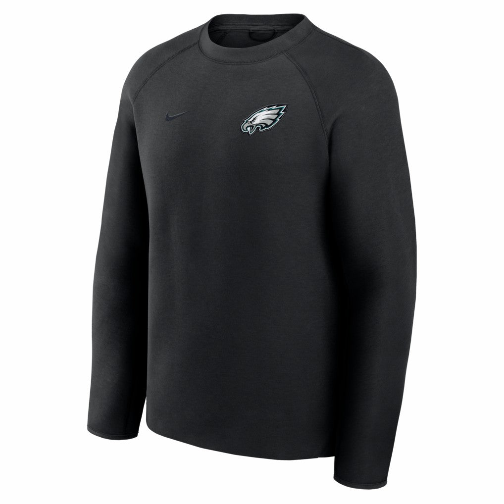 Philadelphia Eagles Tech Fleece Raglan Sweatshirt - Black Sweatshirts