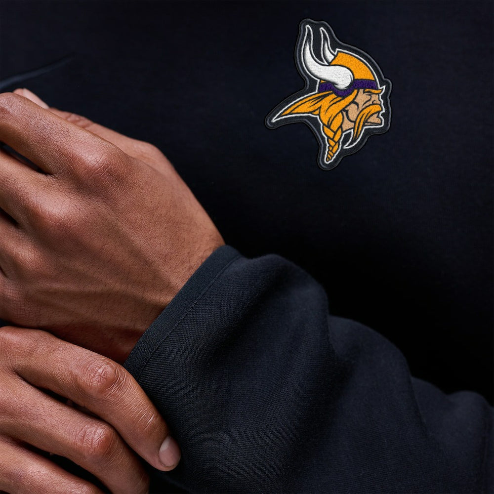 Minnesota Vikings Tech Fleece Raglan Sweatshirt - Black Sweatshirts