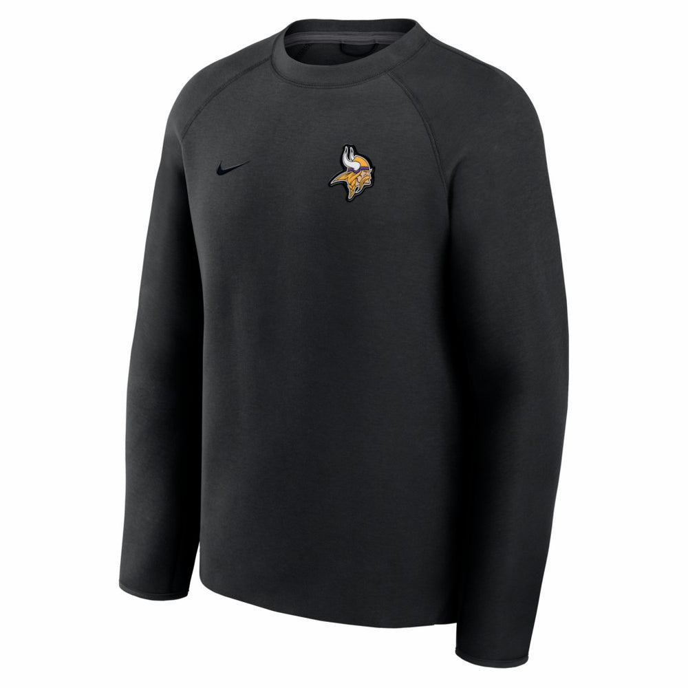 Minnesota Vikings Tech Fleece Raglan Sweatshirt - Black Sweatshirts