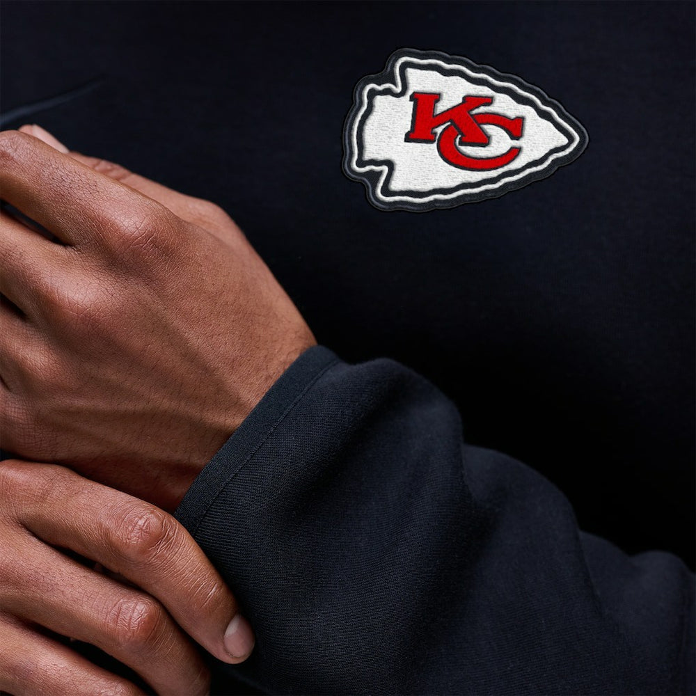 Kansas City Chiefs Tech Fleece Raglan Sweatshirt - Black Sweatshirts