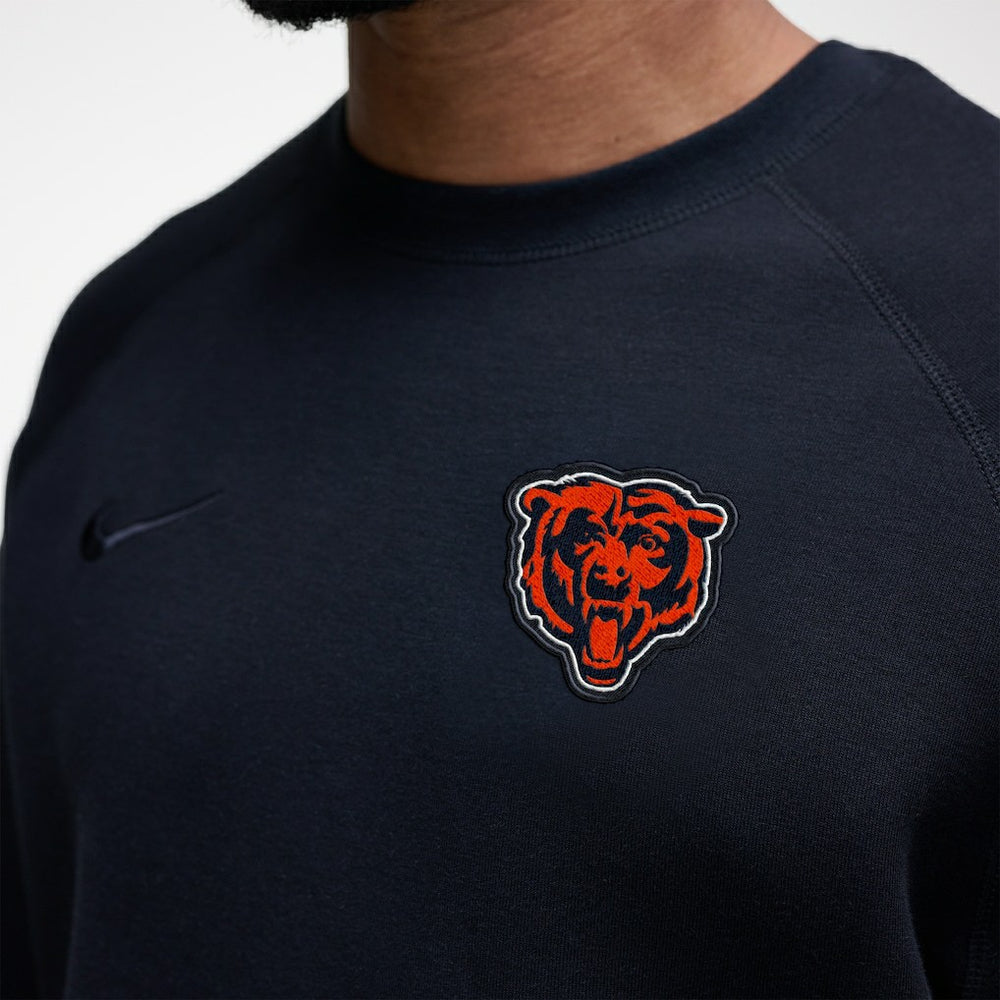 Chicago Bears Tech Fleece Raglan Sweatshirt - Black Sweatshirts