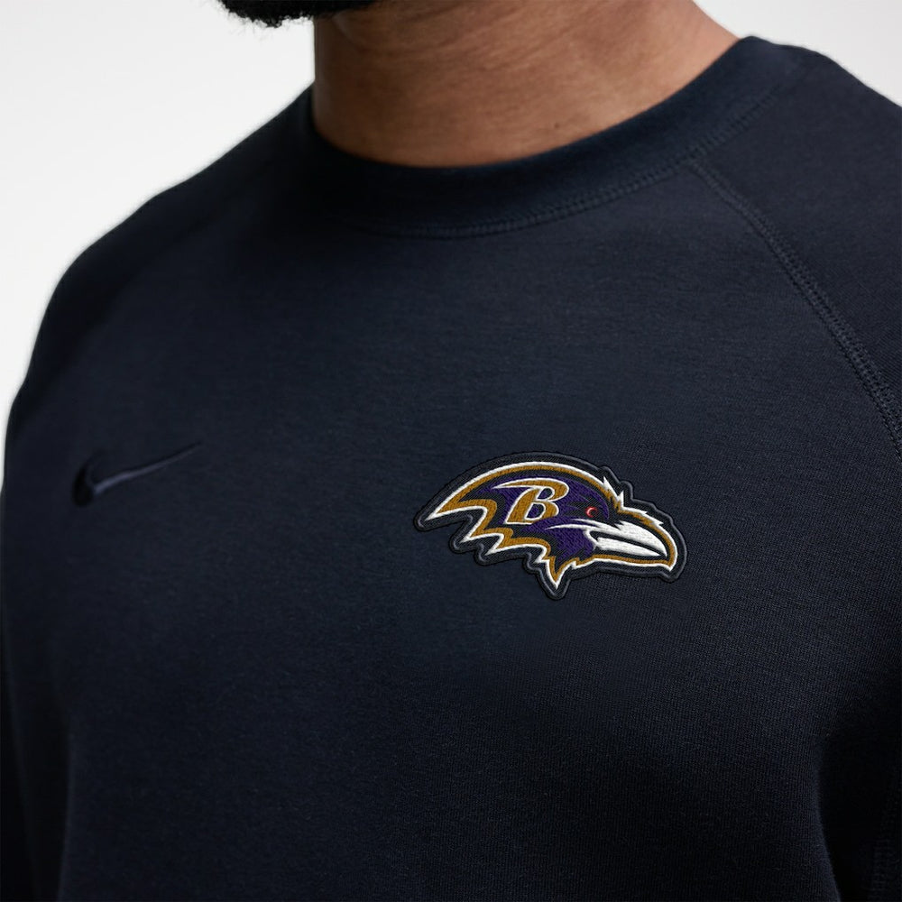Baltimore Ravens Tech Fleece Raglan Sweatshirt - Black Sweatshirts
