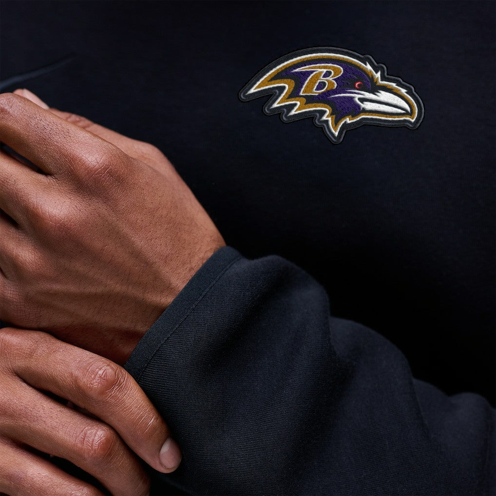 Baltimore Ravens Tech Fleece Raglan Sweatshirt - Black Sweatshirts