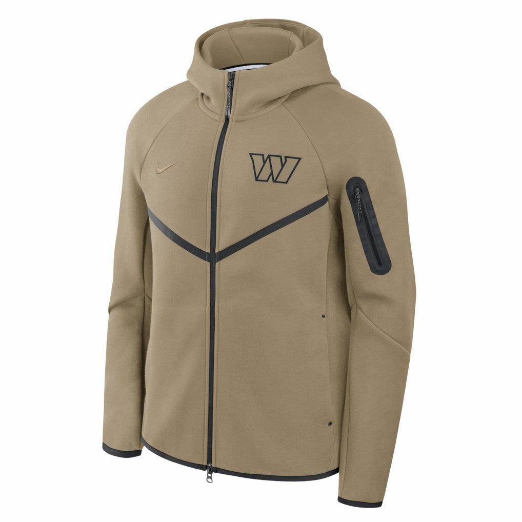 Washington Commanders Tech Fleece Raglan Full-Zip Windrunner Hoodie - Olive Hoodies