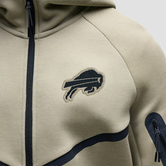 Buffalo Bills Tech Fleece Raglan Full-Zip Windrunner Hoodie - Olive Hoodies