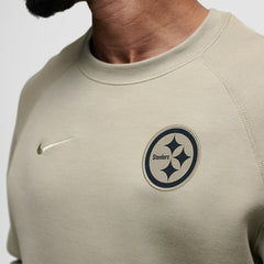 Pittsburgh Steelers Tech Fleece Raglan Sweatshirt - Olive Sweatshirts
