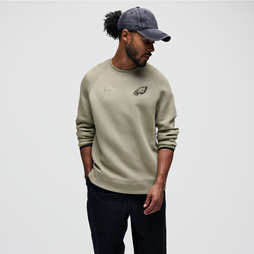 Philadelphia Eagles Tech Fleece Raglan Sweatshirt - Olive Sweatshirts