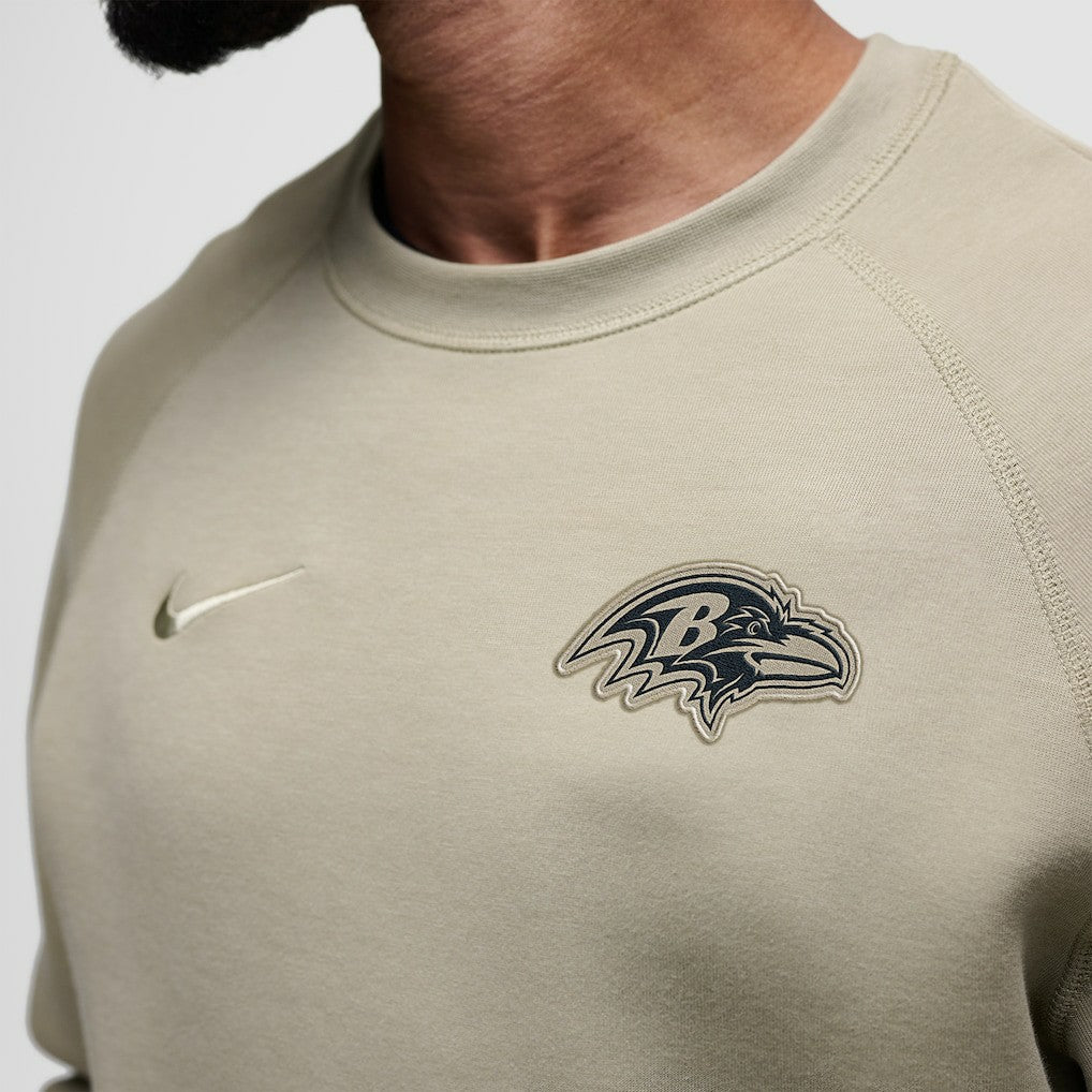 Baltimore Ravens Tech Fleece Raglan Sweatshirt - Olive Sweatshirts