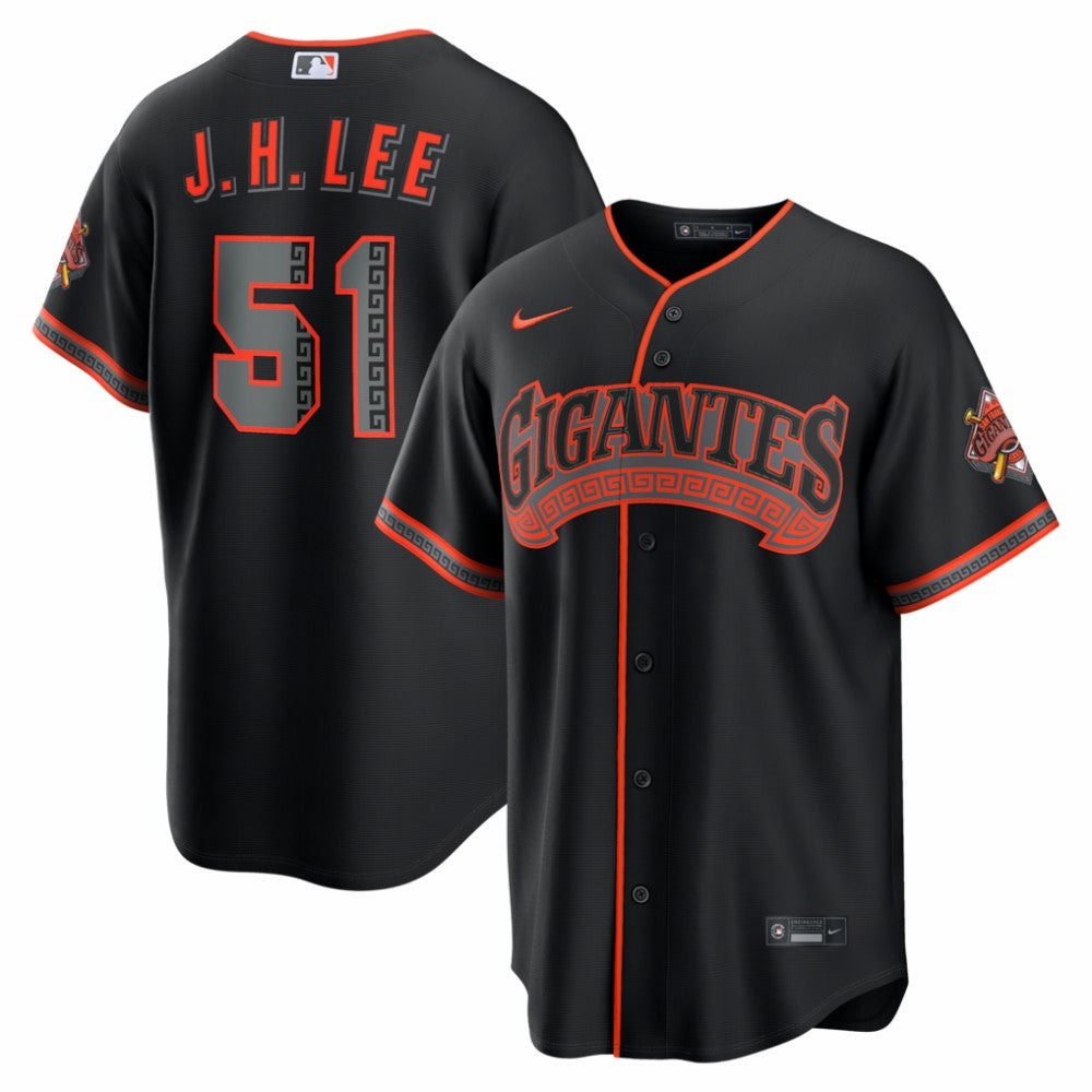 Jung Hoo Lee San Francisco Giants Nike Alternate Stadium Jersey - Black Jerseys