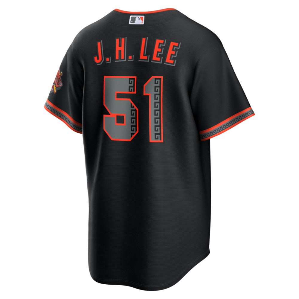 Jung Hoo Lee San Francisco Giants Nike Alternate Stadium Jersey - Black Jerseys