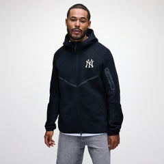 New York Yankees Nike Tech Fleece Raglan Full-Zip Windrunner Hoodie - Black Hoodies