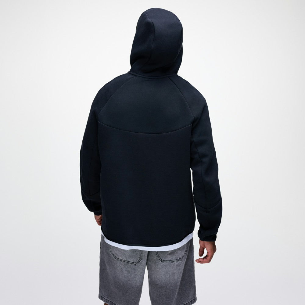 Los Angeles Dodgers Nike Tech Fleece Raglan Full-Zip Windrunner Hoodie - Black Hoodies