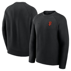 San Francisco Giants Nike Tech Fleece Raglan Sweatshirt - Black Sweatshirts