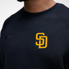 San Diego Padres Nike Tech Fleece Raglan Sweatshirt - Black Sweatshirts