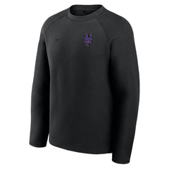 New York Mets Nike Tech Fleece Raglan Sweatshirt - Black Sweatshirts