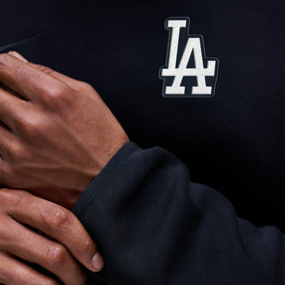 Los Angeles Dodgers Nike Tech Fleece Raglan Sweatshirt - Black Sweatshirts
