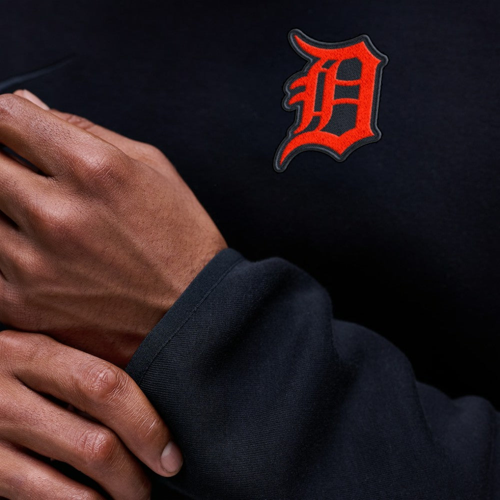 Detroit Tigers Nike Tech Fleece Raglan Sweatshirt - Black Sweatshirts