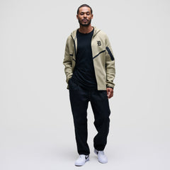 Detroit Tigers Nike Tech Fleece Raglan Full-Zip Windrunner Hoodie - Tan Hoodies