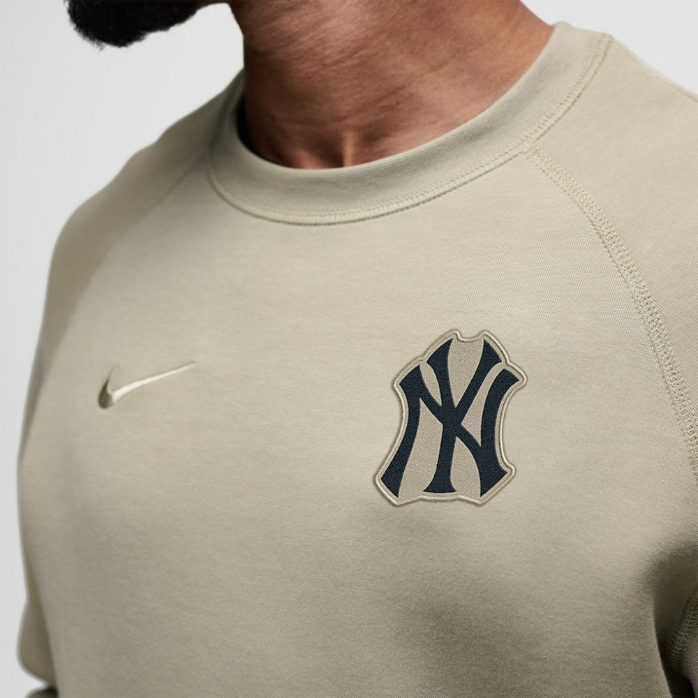 New York Yankees Nike Tech Fleece Raglan Sweatshirt - Olive Sweatshirts