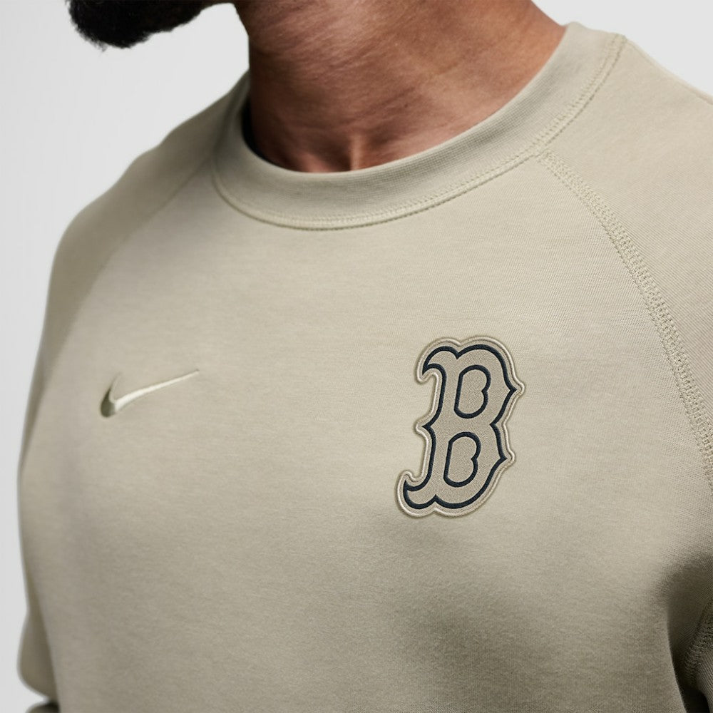 Boston Red Sox Nike Tech Fleece Raglan Sweatshirt - Olive Sweatshirts