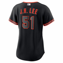 Jung Hoo Lee San Francisco Giants Nike Women's Alternate Replica Jersey - Black Jerseys