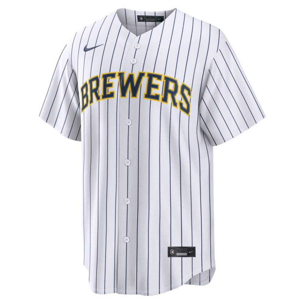 Christian Yelich Milwaukee Brewers Nike Alternate Replica Jersey - White Jerseys