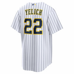 Christian Yelich Milwaukee Brewers Nike Alternate Replica Jersey - White Jerseys