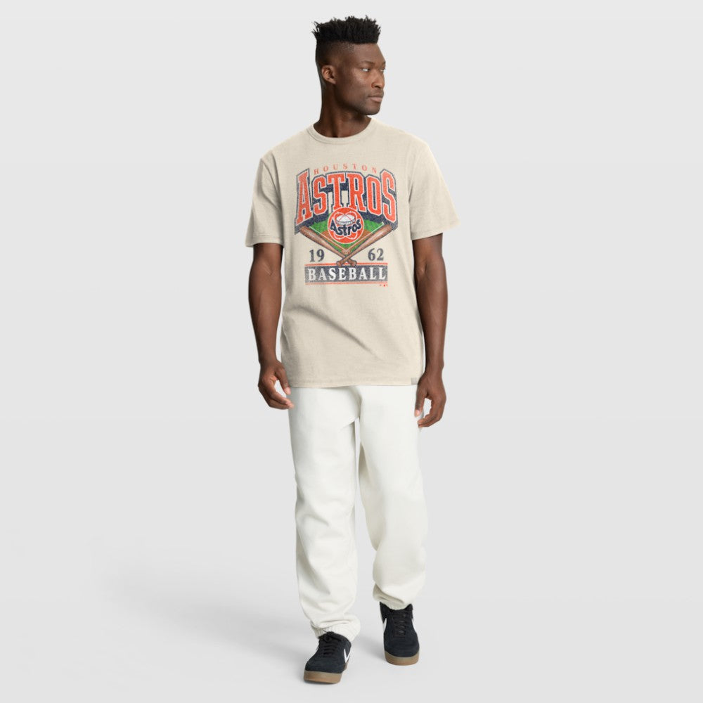 Houston Astros Fanatics Stadium Slub T-Shirt - Tan T-shirts