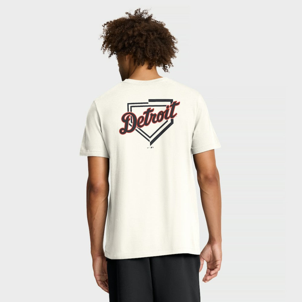 Detroit Tigers Nike Primetime 2-Hit T-Shirt - Cream T-shirts