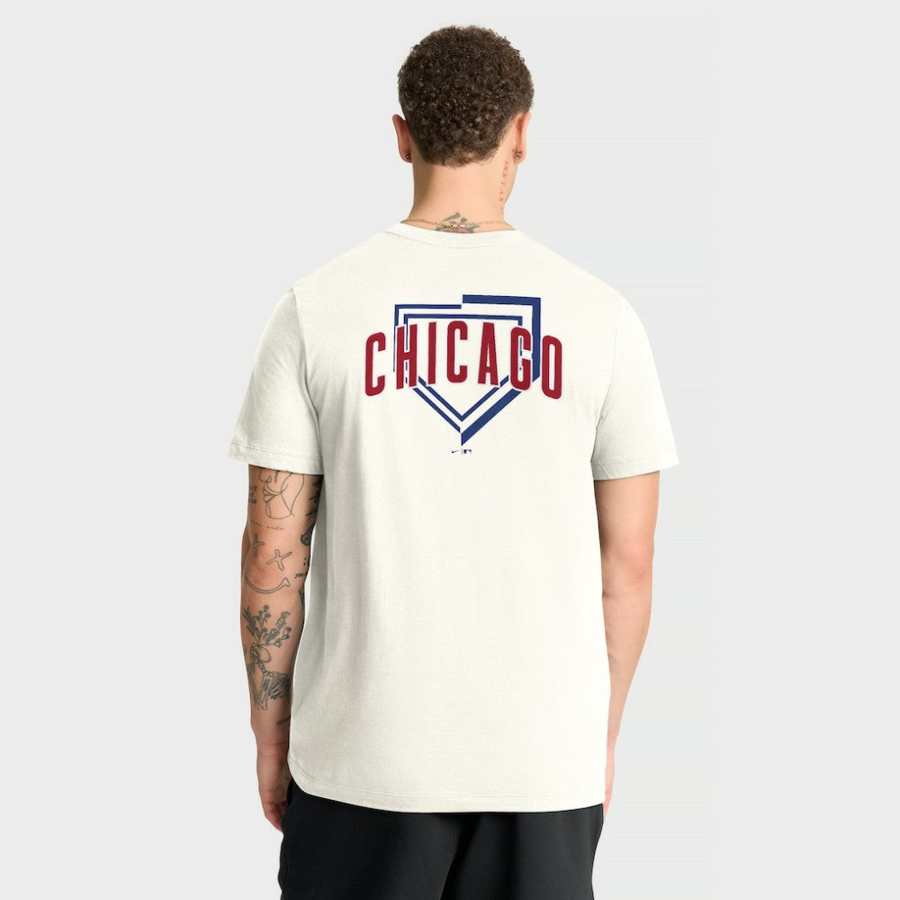 Chicago Cubs Nike Primetime 2-Hit T-Shirt - Cream T-shirts