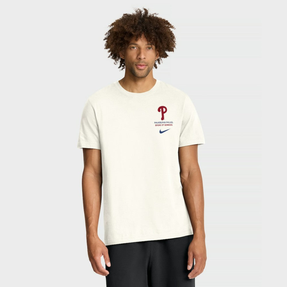 Philadelphia Phillies Nike Primetime 2-Hit T-Shirt - Cream T-shirts