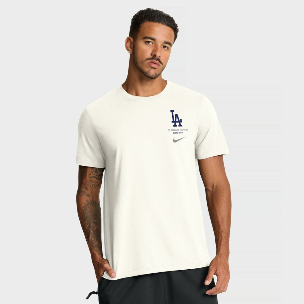 Los Angeles Dodgers Nike Primetime 2-Hit T-Shirt - Cream T-shirts
