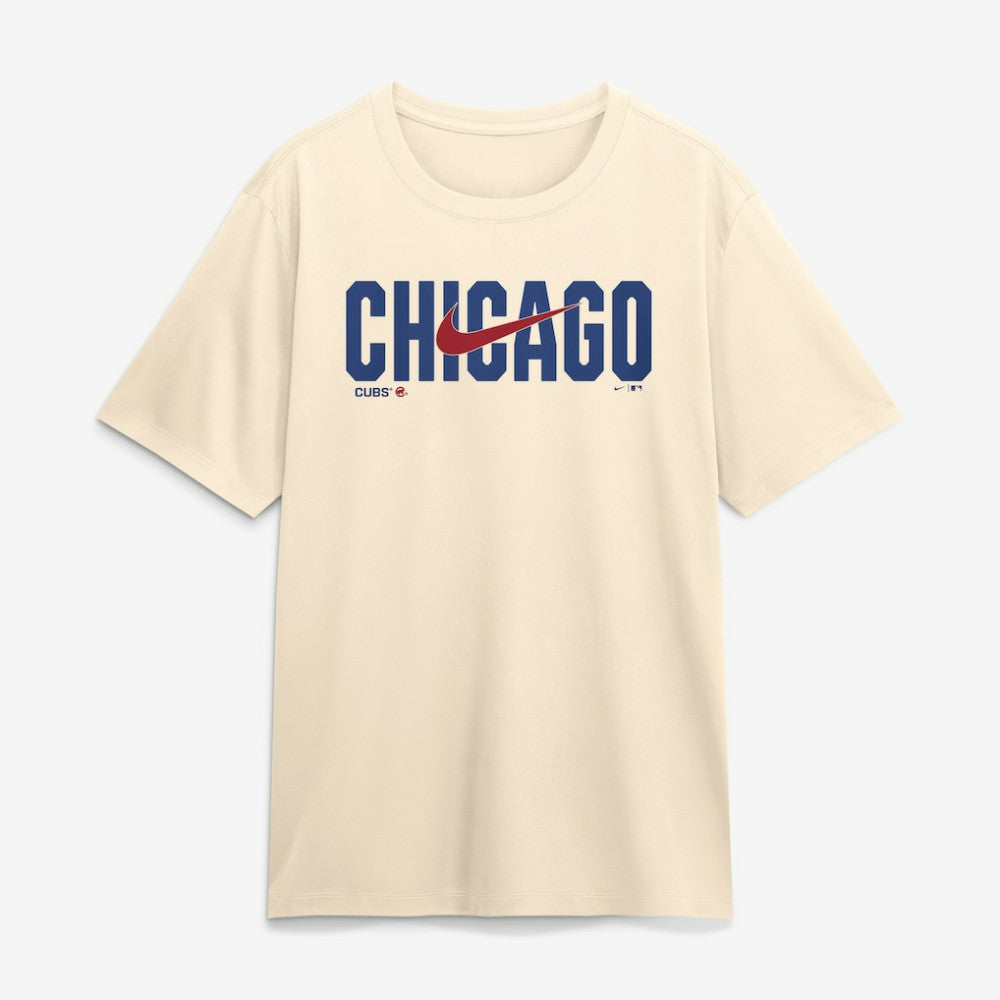 Chicago Cubs Nike Swoosh Legend Dri-FIT T-Shirt - Cream T-shirts